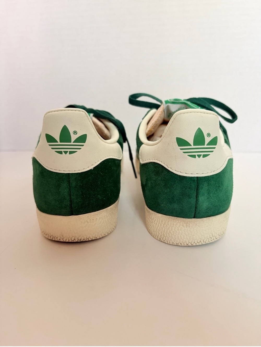 Adidas Gazelle Og Sneakers Suede Classic Shoes Lifestyle Green White Size 8.5 - Picture 10 of 14